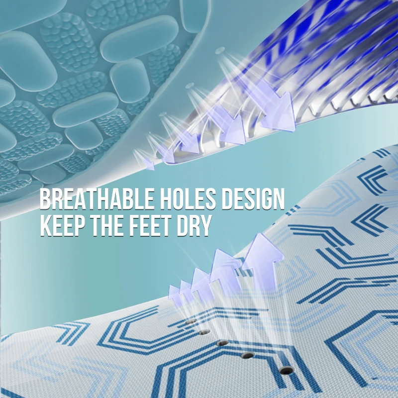 Palmilhas de aumento de altura para homens e mulheres, suporte invisível do arco, absorção de choque, cor azul, preta, ortopédic