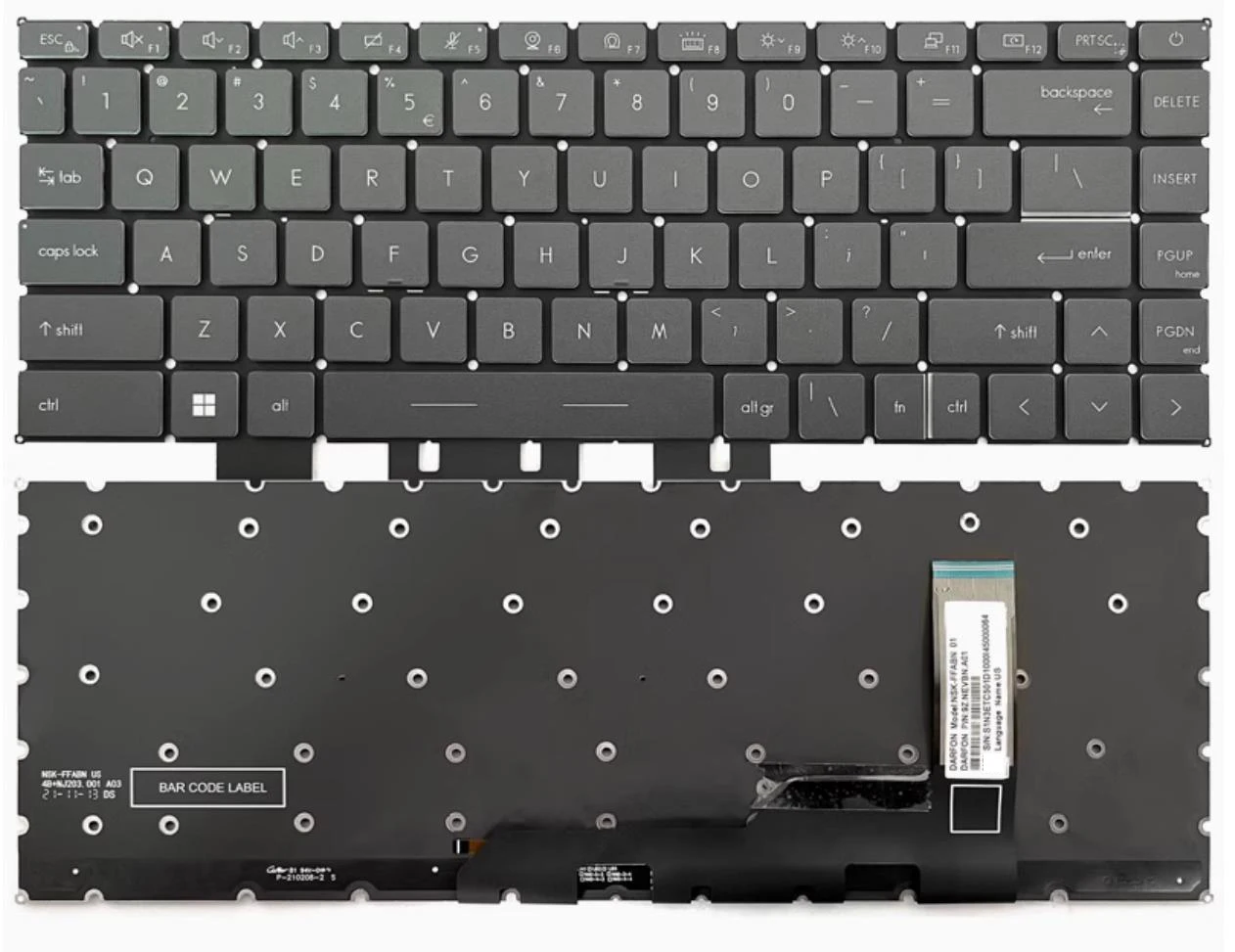 ノートパソコンのキーボード MSI MS-14D3 MS-14D2 MS-14D1 MS