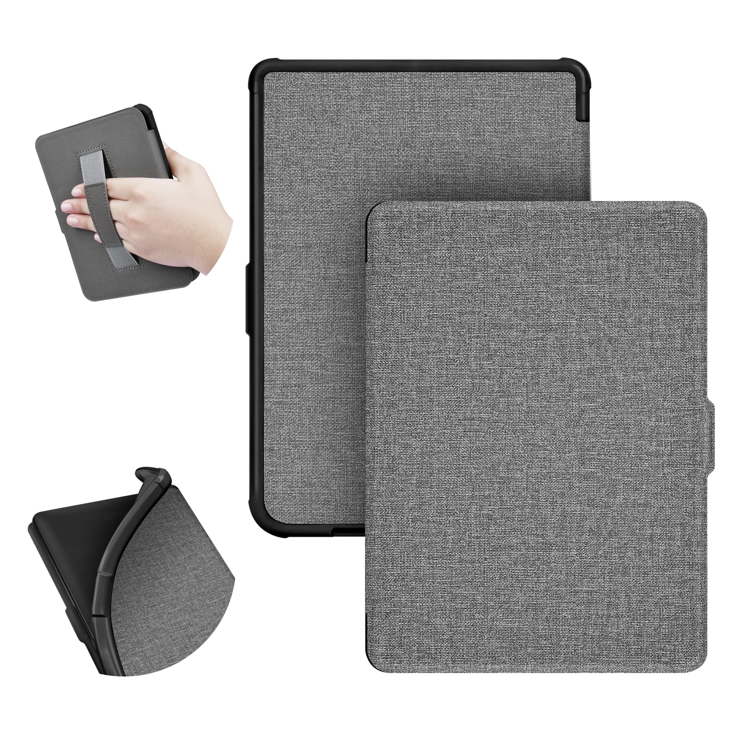 Per Kobo Clara Hd 2018 Custodia Morbida Con Cinturino In Tessuto Smart Cover Per Tolino Shine 3 Magnetic Protective Slimshell
