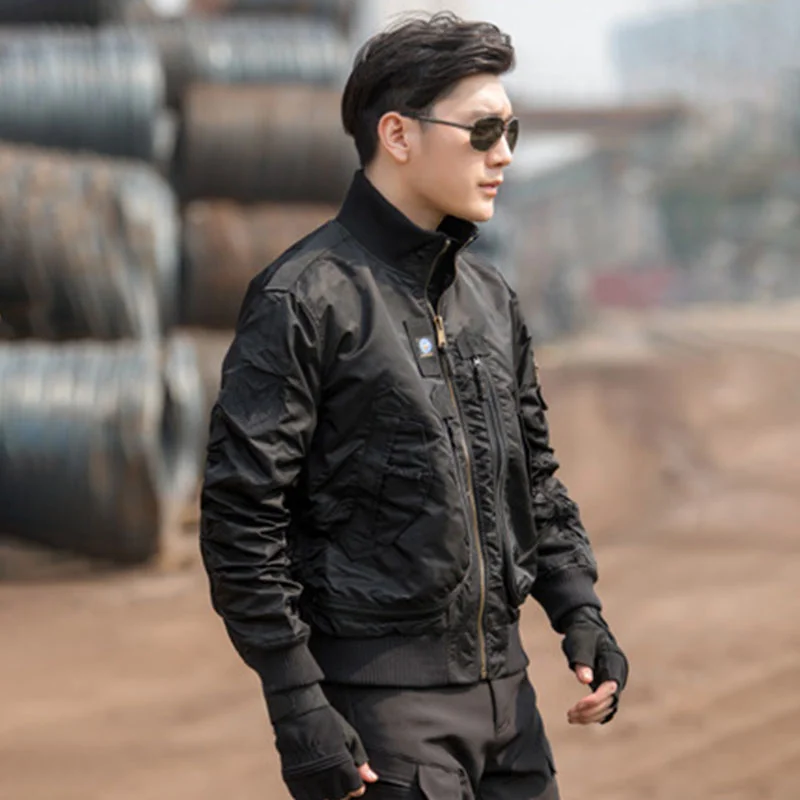 Men's Cold Jackets Windbreaker Man Bombers Tactical Bomber Male Track Jacket Militari Sport Military Sportsfor Retro Withzipper