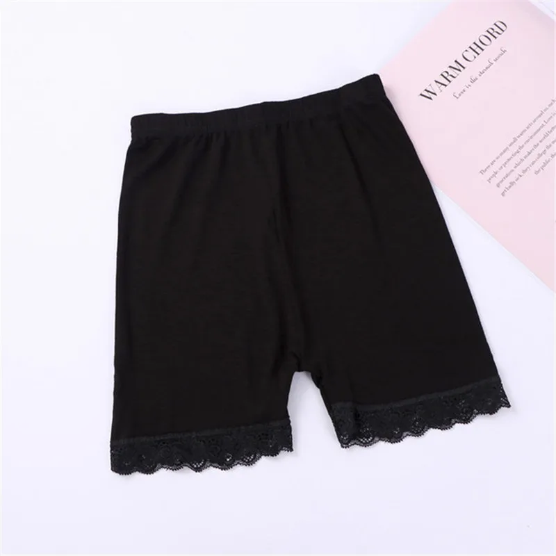 Girls Lace Safety Pants Children Summer Underwear Leggings Kids Solid Boxer Briefs 3-10Years Girls Cute Soft Thin Beach Shorts