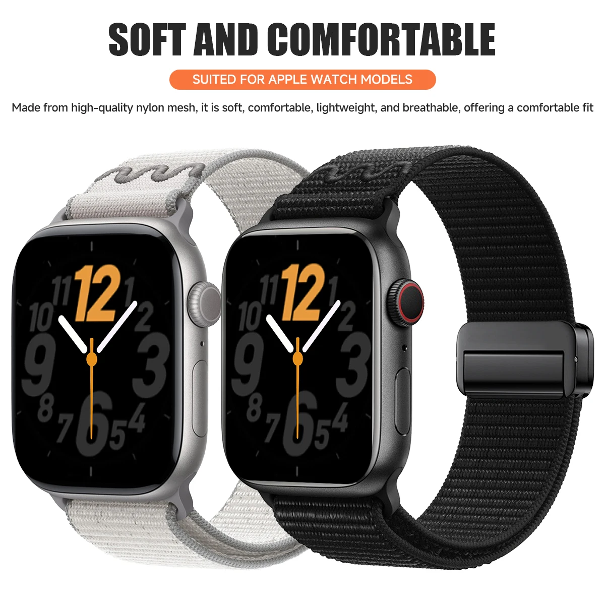 Premium Nylon Loop Strap with Magnetic Closure