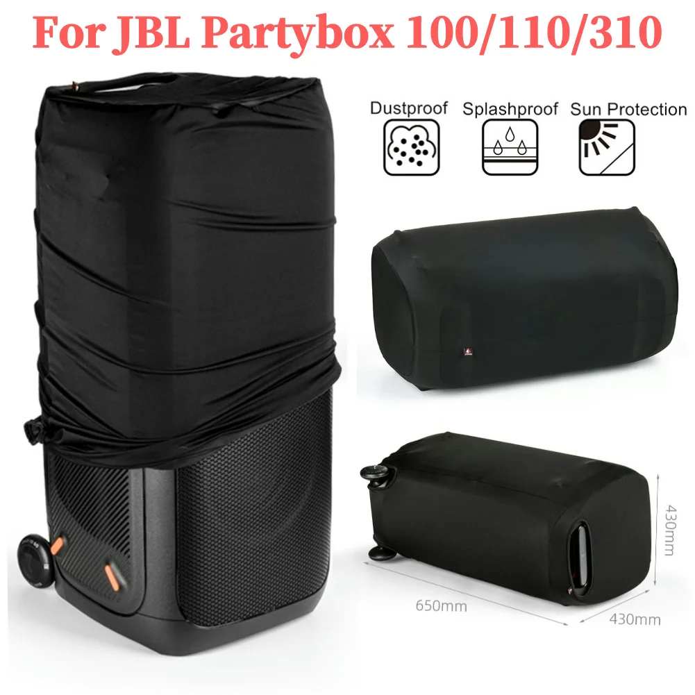 Dust Cover Protective Case Lycra High Elasticity Speaker Case Slip Sleeve Dustproof Cover for JBL Partybox 310 Speaker