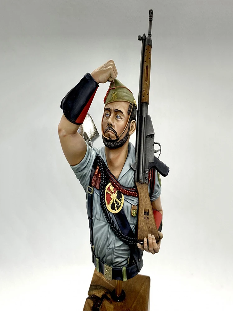 Unmontierte 1/10 Büstenfigur des antiken Mannes, Miniaturmodellbausätze aus Kunstharz, unbemalt