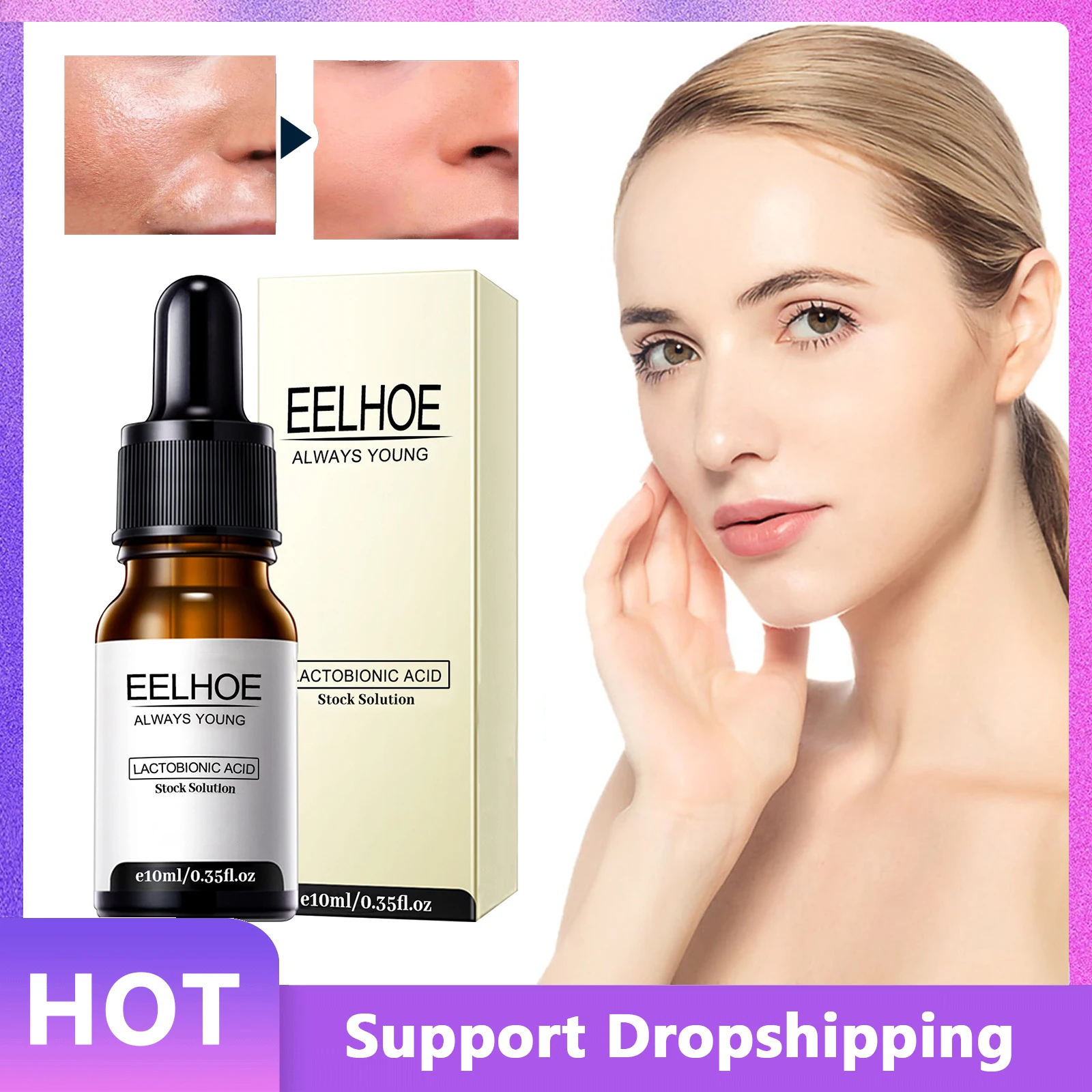 Pore Shrink Face Serum Antiaging Lifting Firming Moisturizing
