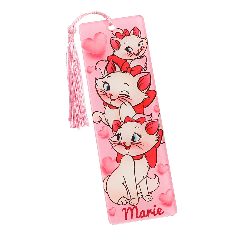Cartoon The Aristocats Disney Marie Cat Pink Acrylic Bookmarks