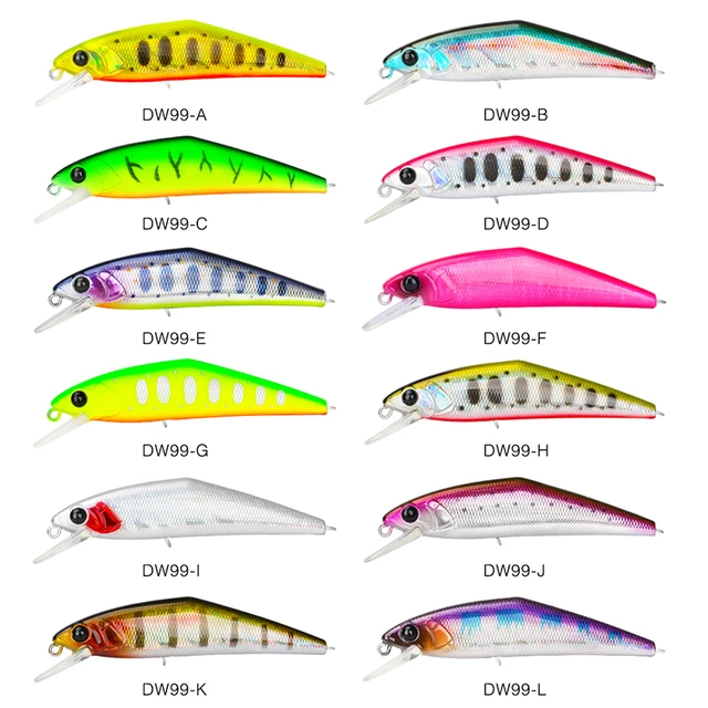 Leurre de pêche coulant méné Dur leurre 70mm 8.9g Jerkbait Wobbler appâts  de pêche Basse d'eau Douce Truite leurre