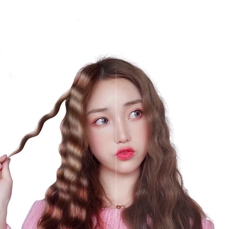 큰 웨이브 컬링 다리미 세라믹 딥 웨이브 컬러 에그 롤, LED 디스플레이, 자동 3 배럴 헤어 스타일러 도구