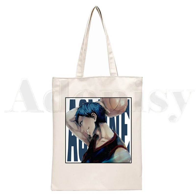 Kuroko No Basket Anime 쇼핑백 구매자 에코 캔버스 코튼 쇼퍼 Bolsas De Tela Bag Shoping Reusable Sacolas