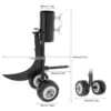 Double Hook Upgrade Weeding Tool Long Handle Detachable Stand Up Sidewalk Crack Manual Weed Puller for Garden Grass Remover 2