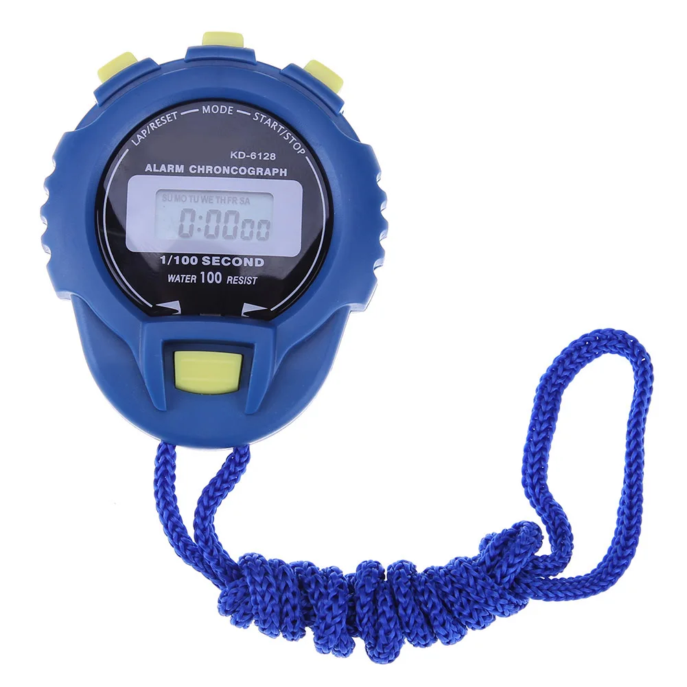 LCD Chronograph Portable Handheld Sports Stop Watch Digital Display Fitness Timer Counter For Sports Stopwatch Chronograph