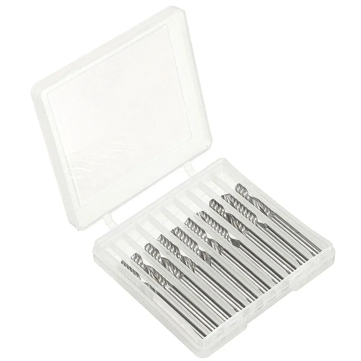 

Hot Sale Good 10pcs 1/8" Cnc Bits Single Flute Spiral Router Set 3.175 x 22mm (1Lx3.22x5) Carbide End Mill Cutter Tools
