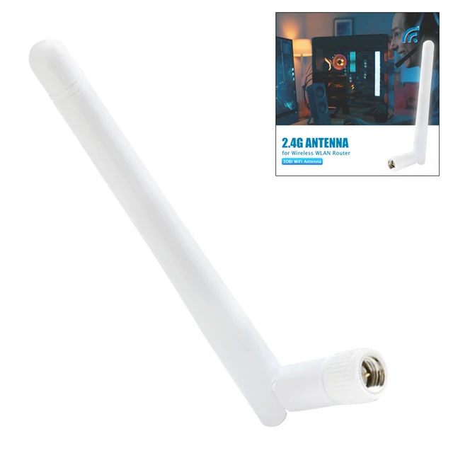 2.4G 3dBi Omni WIFI антенна с штекером SMA Omni Внешняя антенна Wi-Fi маршрутизатора Внешняя Omni Wi-Fi антенна для беспроводного маршрутизатора 3