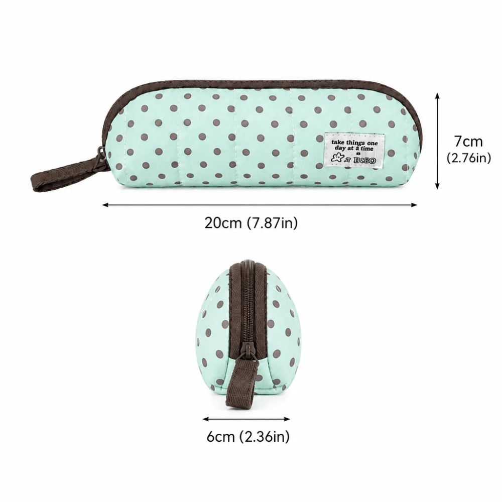 Astuccio portapenne con stampa a pois INS con cinturino da polso, astuccio portatile per matite, organizer per cancelleria di grande capacità, regalo - immagine 6