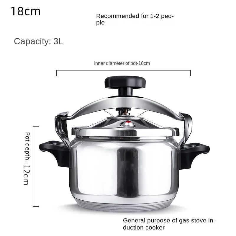 304 Stainless Steel Pressure Cooker Small Household Mini Explosion-proof Pressure Cooker Gas Induction Cooker Universal 6