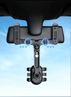 Lcars Car Interior Rearview Mirror Extended Phone Holder, Universal Multifunctional, Adjustable Length, Multi-Angle Adjustable Car Phone Navigation Support Stand, Anti-Shake Reinforced Clamp Phone Holder - Image 2