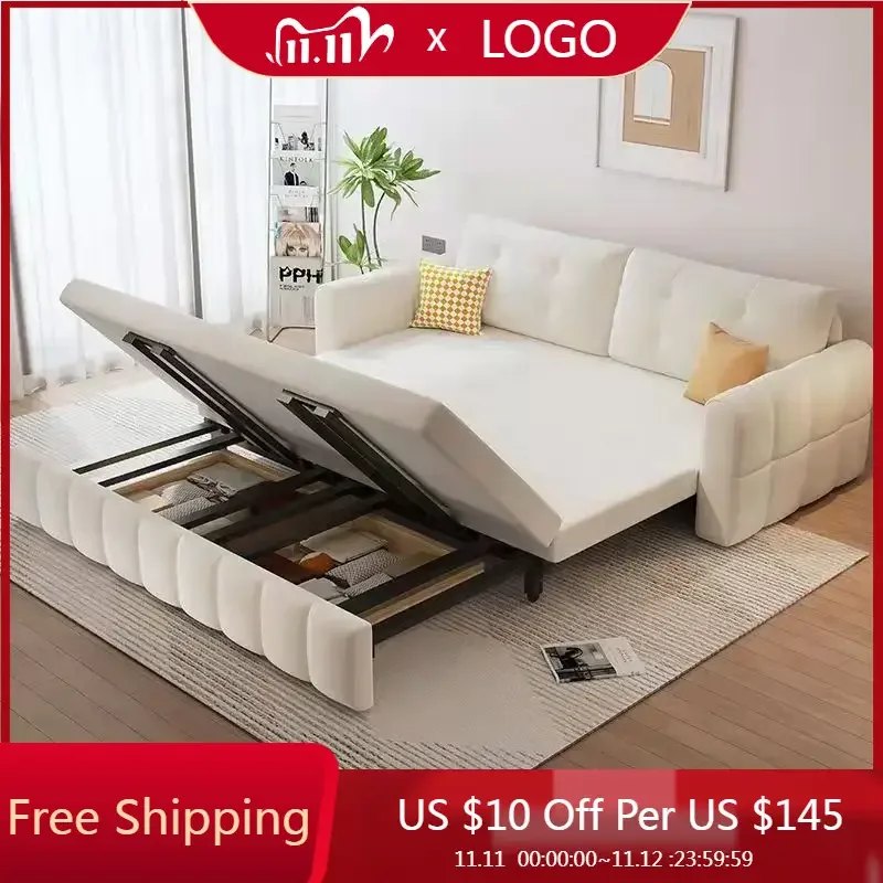 Luxury Folding Sofa Bed Armchair Accessories Leisure Sofa Sets natural minimalist Elegant Muebles Para El Hogar Home Furniture