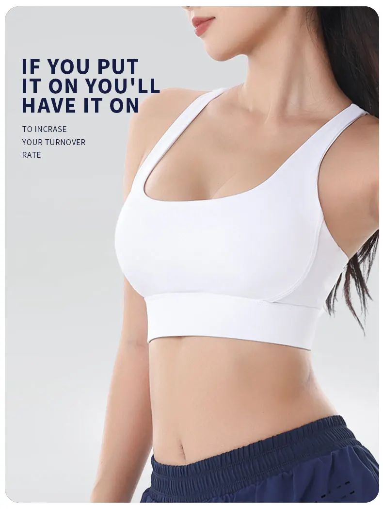 Frauen Fitness Yoga Bhs Rennen Zurück Sport Bhs Nylon Top Frauen Bh Sexy Atmungsaktive Unterwäsche Für Frauen Gym – Detail 2