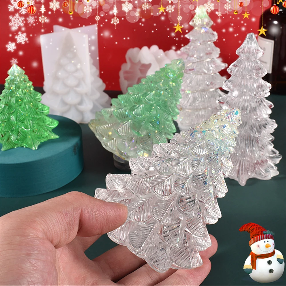 Silicone Mold Silicone Candle Mold Aromatherapy Candle Mold Silicone Candle Molds Candle Mold Christmas Tree Candle Wax Mold Silicone Handmade Scented Candle Soap Mould DIY Gypsum Resin Ornament Making Mold Home Decoration