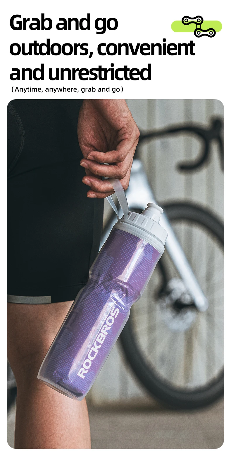 Bike Water Bottle 750ml PP5 Bicycle Insulated Water Bottle Outdoor Sports Fitnes