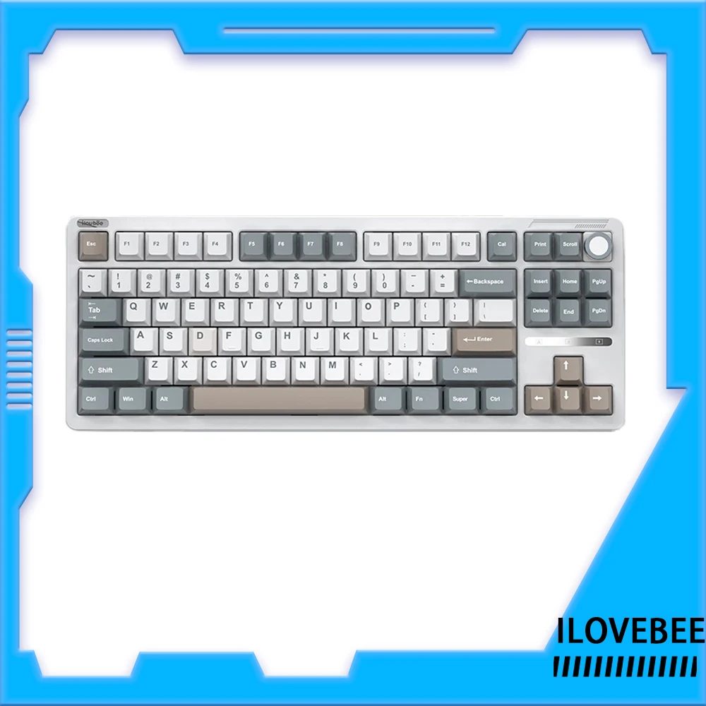 

ILOVEBEE B87 Keyboard Wireless Bluetooth Three Mode Rgb Hot Swap Mechanical Keyboard Custom Gasket Keyboards For Win/Mac Gamer