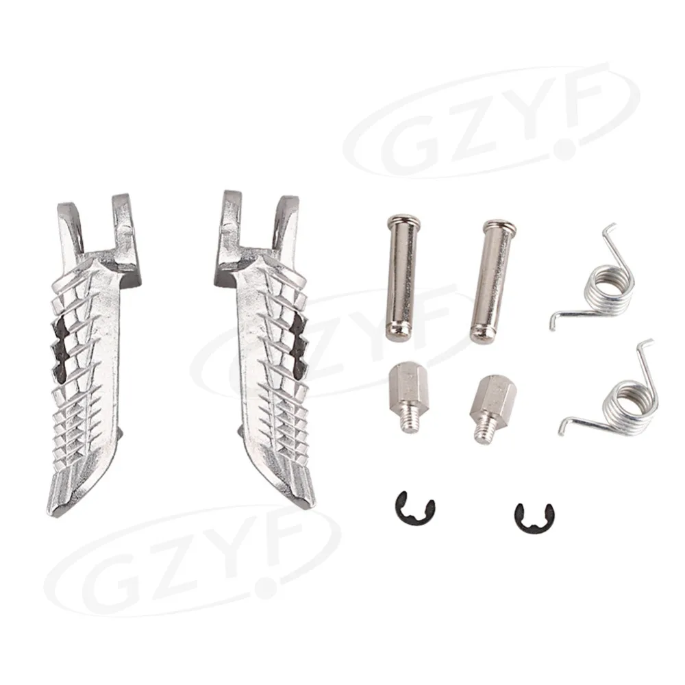 

Motorcycle Front Foot Peg Footrest for Suzuki GSXR 600 750 1000 2001-2014 Silver