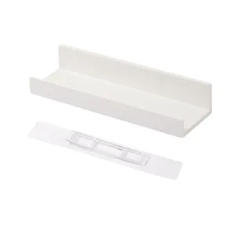 มัลติฟังก์ชั่นติดผนังชั้นเก็บกาวไม่มีหมัดชั้นวางผนังสําหรับห้องครัวห้องน้ําชั้นวางของออแกไนเซอร์ของใช้ในครัวเรือน 8