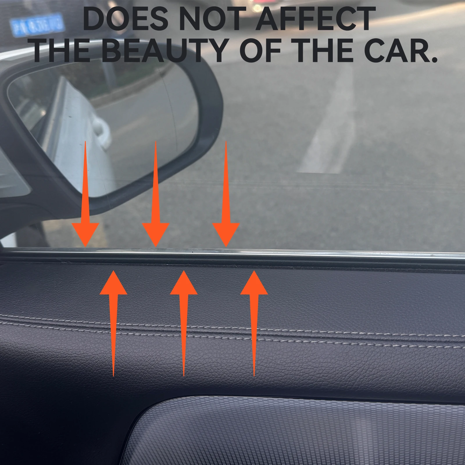 Universal Car Door Glass Rubber Sealing Strip – Weatherproof & Soundproof Auto Sealant