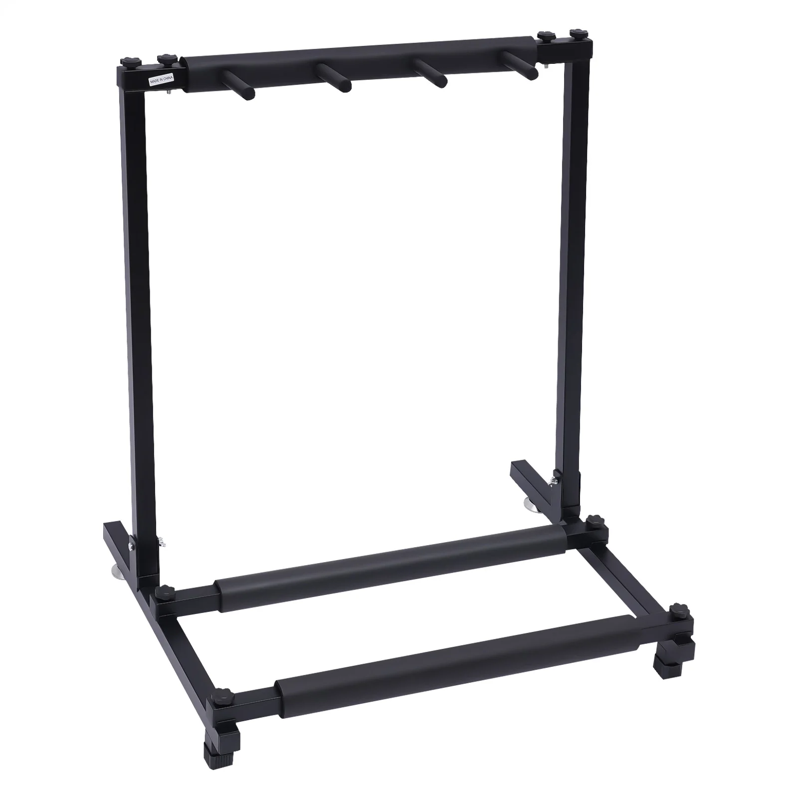 Supporto Per Chitarra Multiplo 5 Posti In Metallo - Rack Espositivo Pieghevole Per Collezionisti - Foto 2