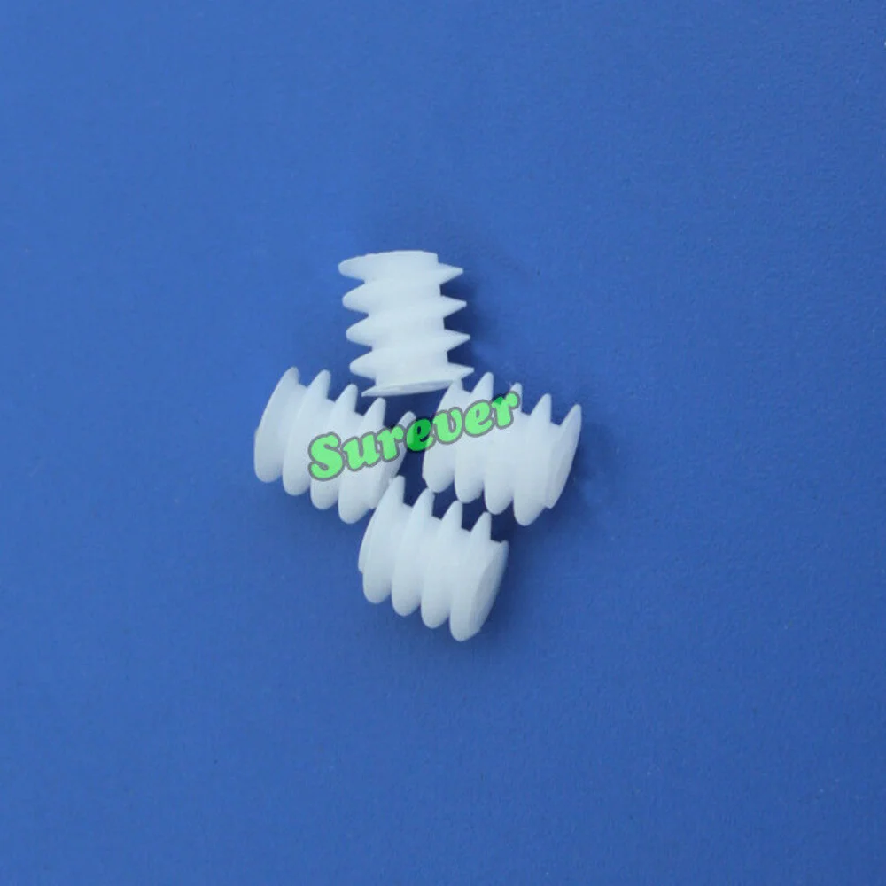 Mini 6mm Plastic Worm Gear Screw deceleration Gear Turbine 0.5 modulus Worm for Micro Motor 1mm Shaft Toy 5PCS motor gear transmission gear