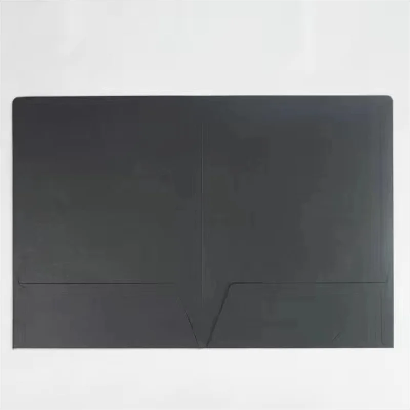 10pcs Two-Pocket File Folders A4 Kraft Paper File Cover Report Project Document Holder Presentation Folder School Office