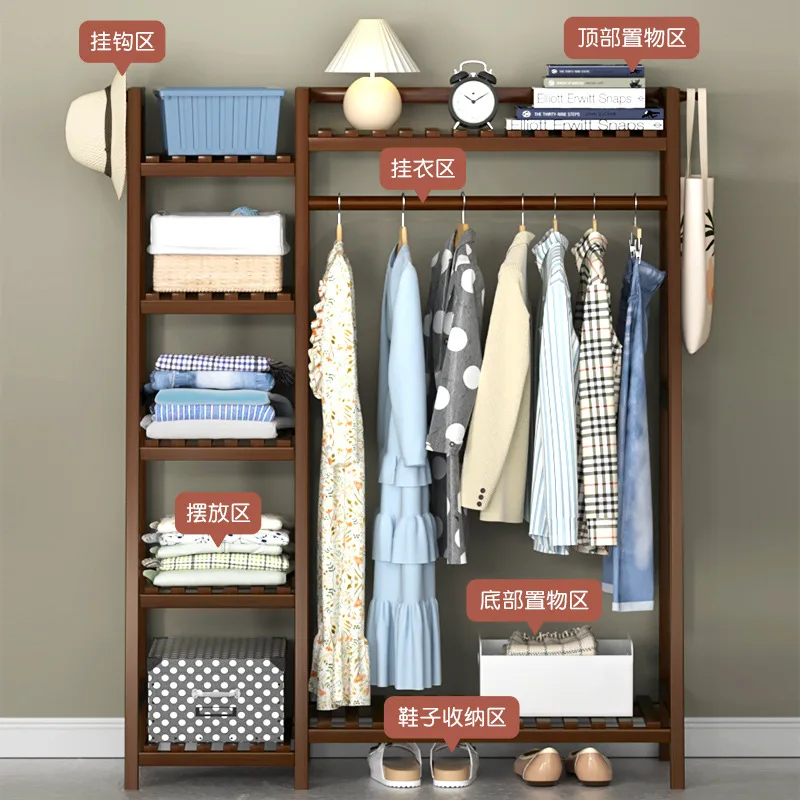 Wardrobes Clothes Closet Organizer Pared Hangers Furniture Coat Rack  Bedroom Closets Home Roupeiros Perchero Burro De Ropa