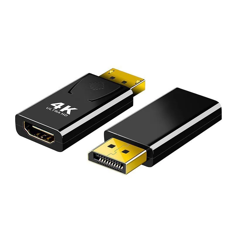 DisplayPort-HDMI 4K 울트라 HD 비디오 어댑터 안정적인 신호 전송 노트북 모니터 프로젝터용 소형 변환기 플러그