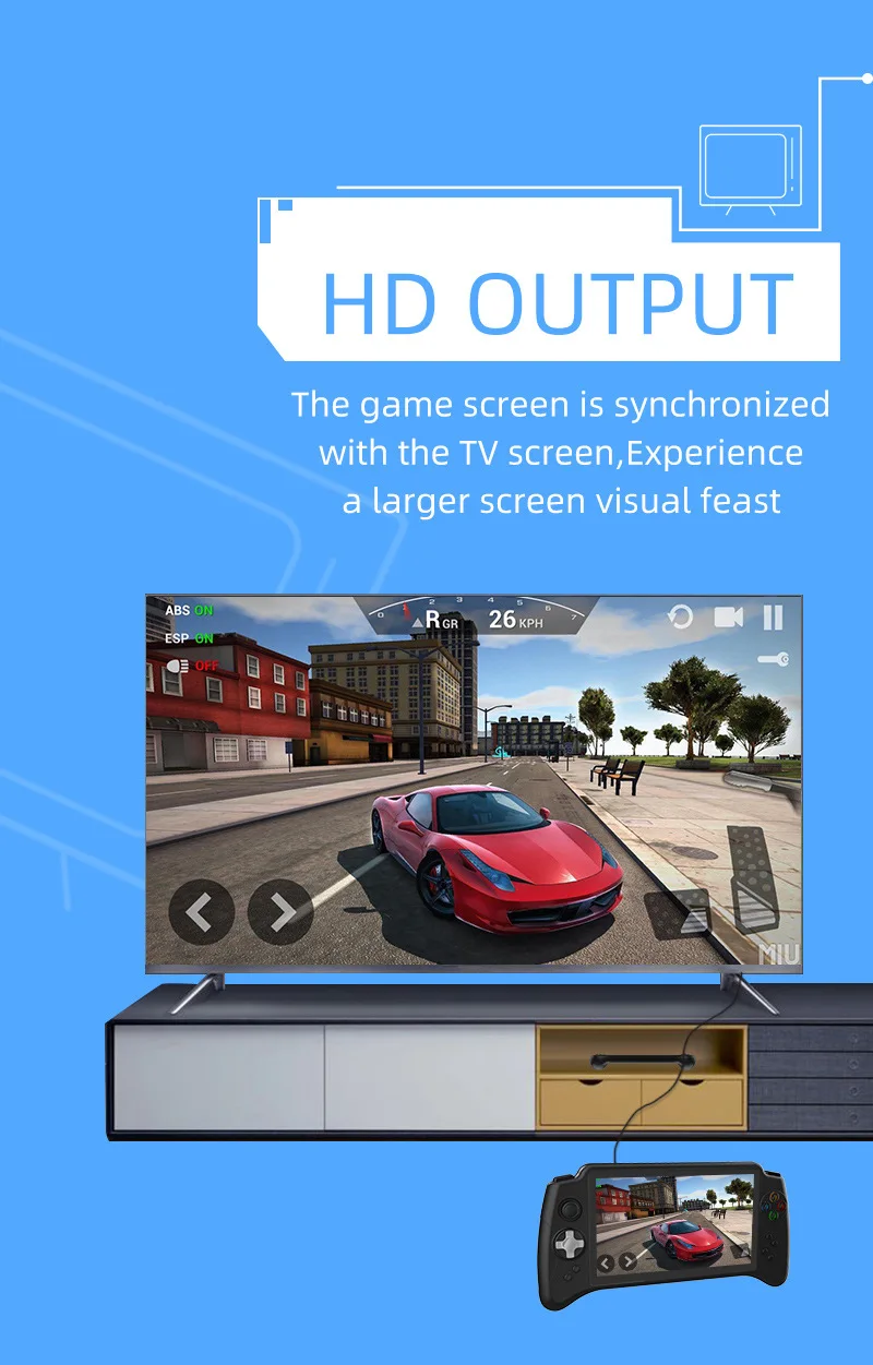 Powkiddy new product x17 Android handheld 7-inch large-screen handheld PSP game console DC/ONS/NGPMD arcade