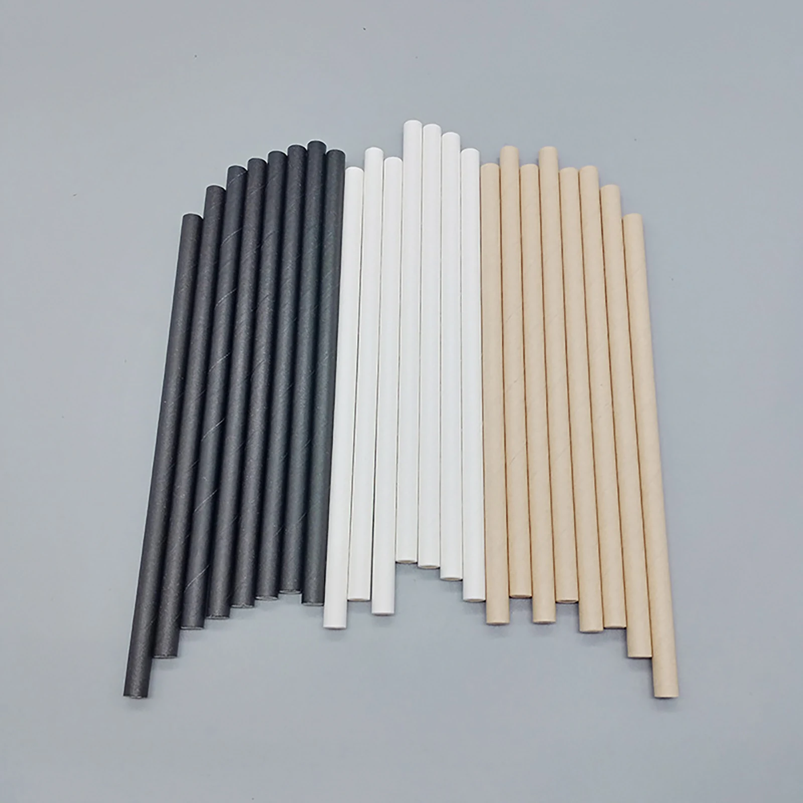 100 Pcs Paper Straws Compostable Biodegradable Straws 7.75 in Long Cocktail for Smoothies Tumblers Cocktail MilkShake