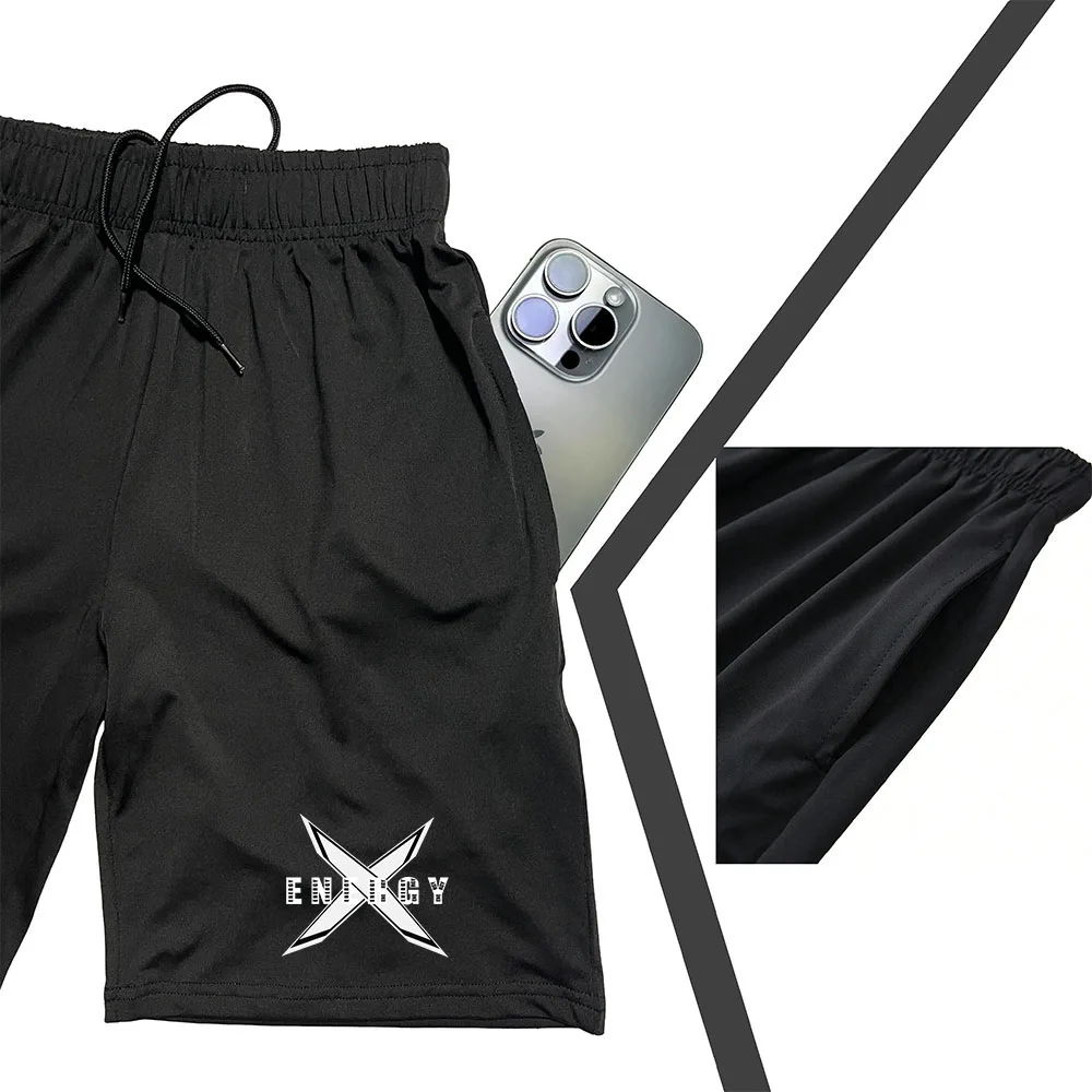 Men's Gym Workout Shorts Lightweight Bodybuilding Pants Training Running Sports Jogger with Pockets