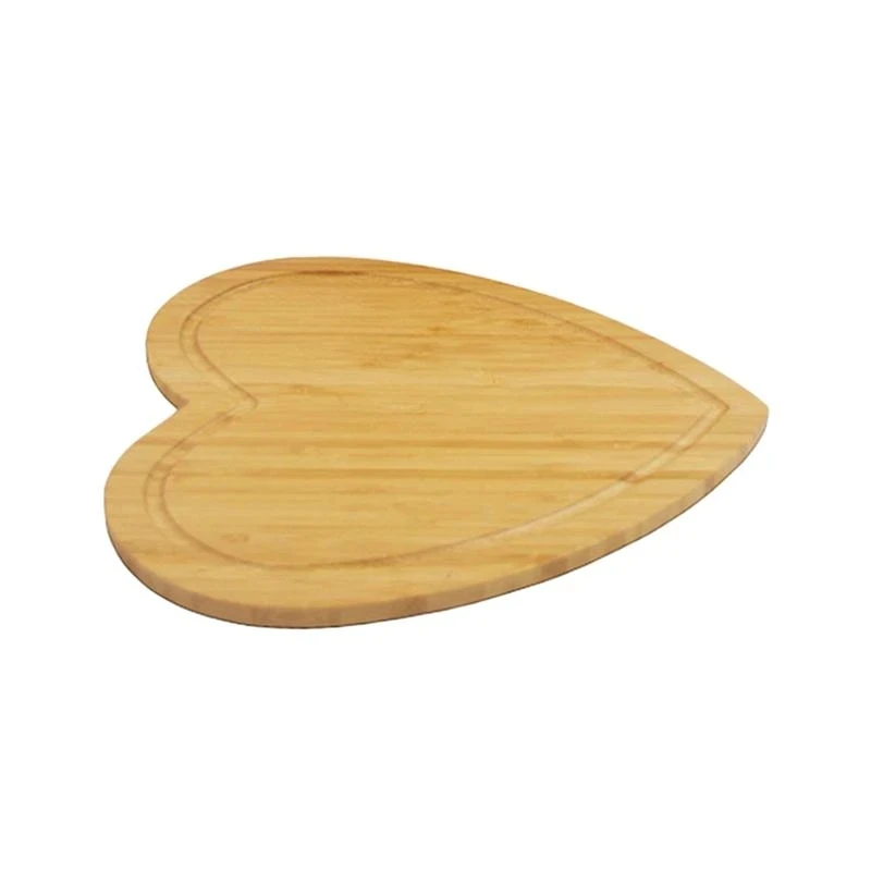 28x31.6cm Heart Shaped Cutting Board Cheese Board Double Sides Available Bamboo Cake Contanier Fruit Tray Cooking Blocks