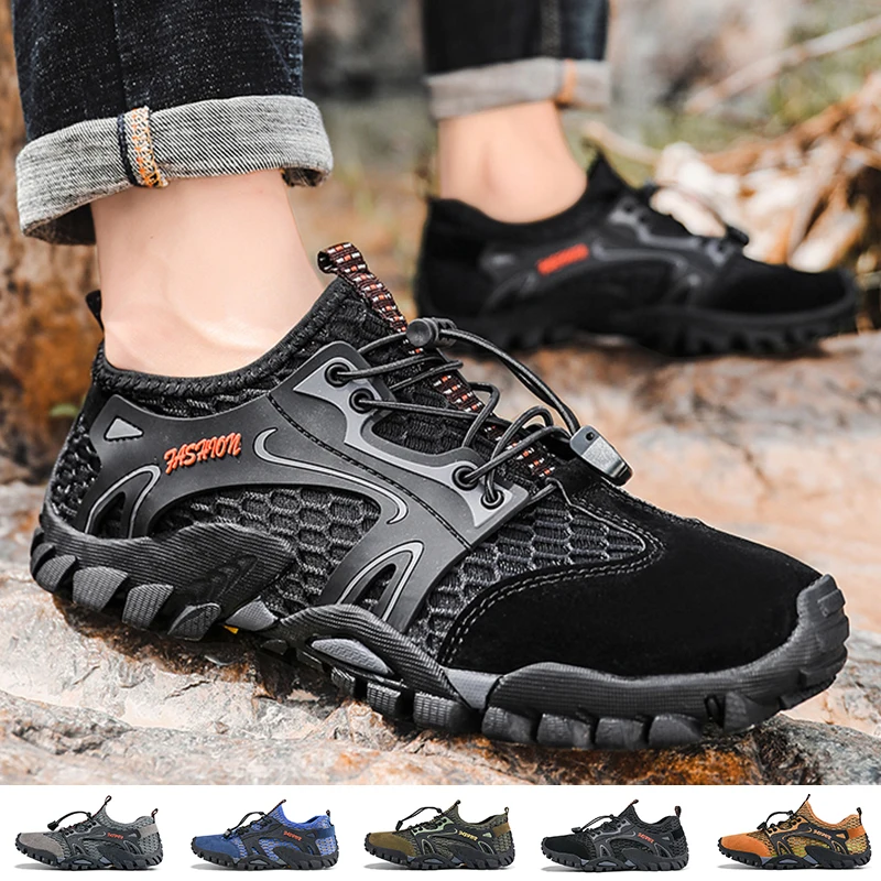 

Hiking Shoes Men Waterproof Men's Trekking Shoes Outdoor Non-Slip Mountain Climbing Shoes Summer Water Shoes Men Free Shipping