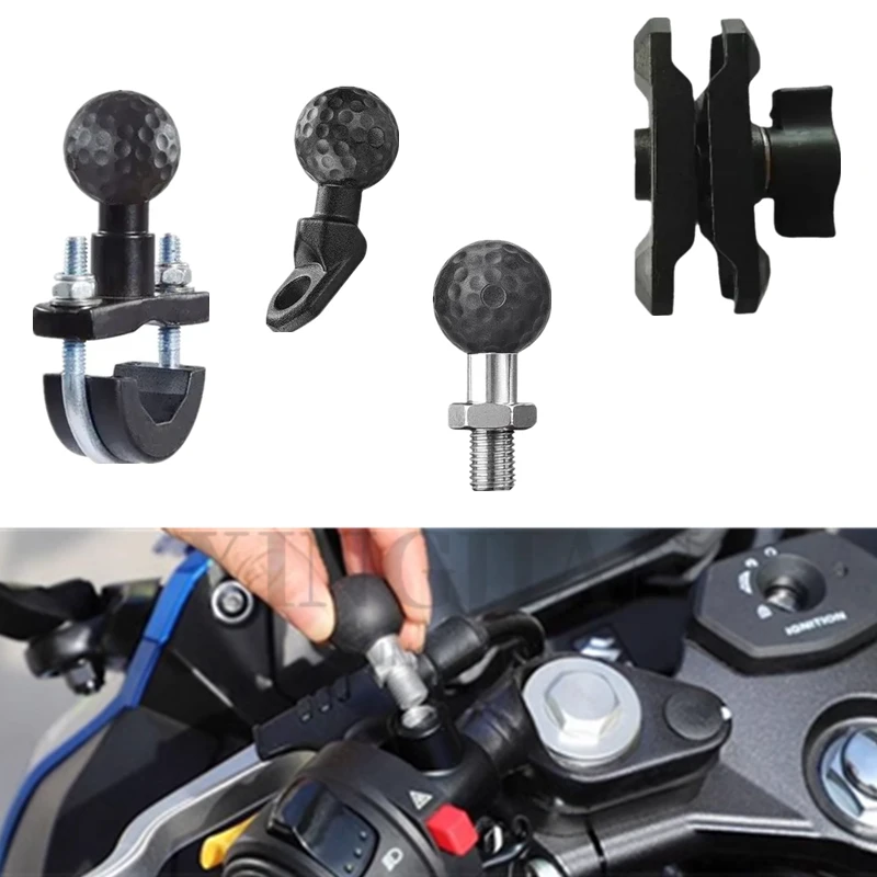 Motorcycle M8 - M10 Mirror Mount & Quick Grip XL Holder for Samsung Galaxy S10 5G (sku 53147)