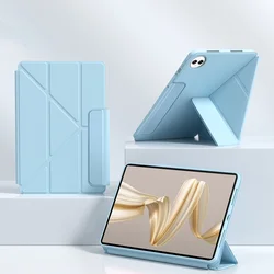 Multi - Folding Protective TPU Tablet Shell and Cover for MatePad Pro 12.2 (Sky blue)