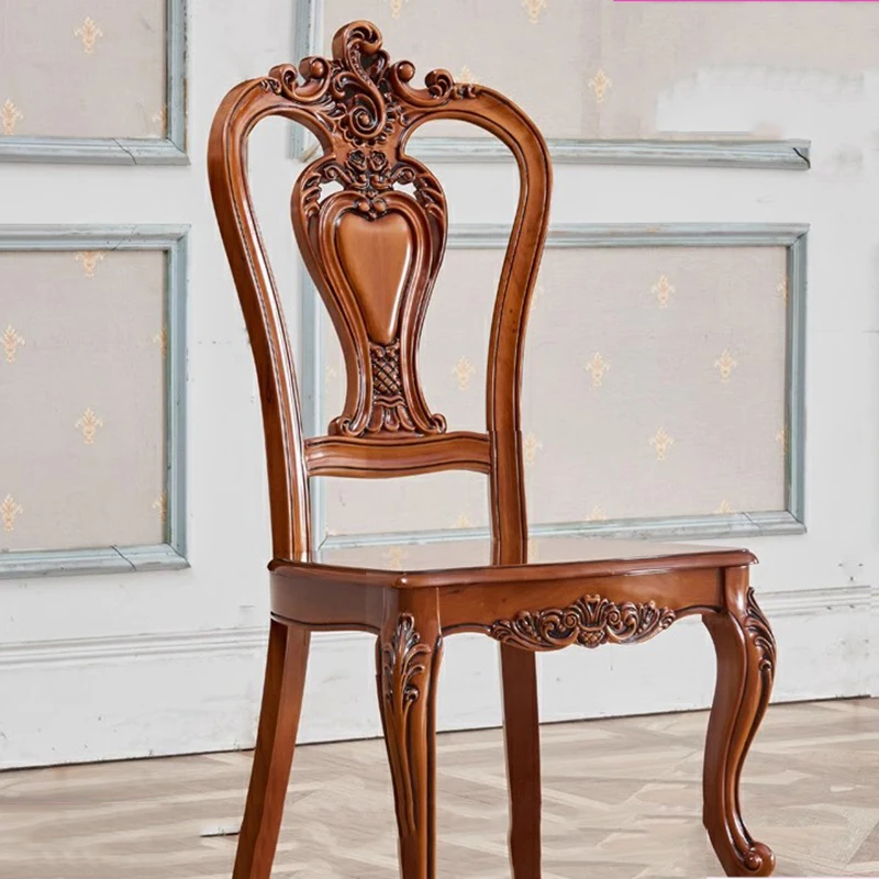 

European Nordic Dining Chairs Modern Luxury Wooden Designer Dining Chairs Bedroom Rustic Sillas Para Sala De Estar Furniture