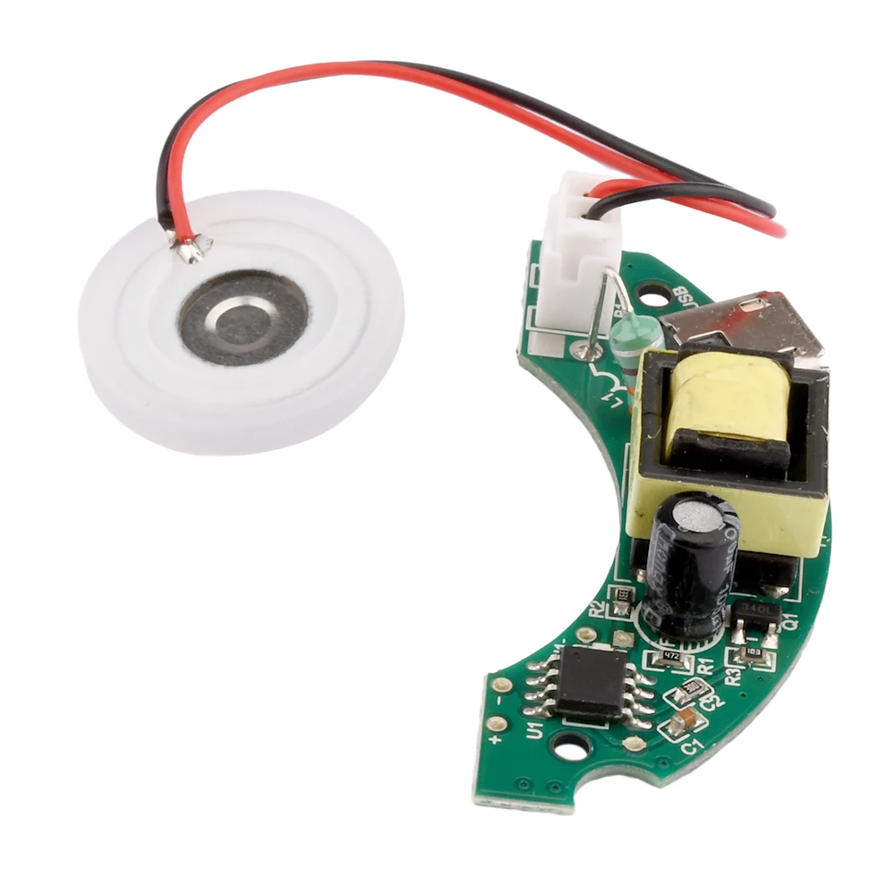 USB 가습기 모듈, 반원 회로 기판, 108KHz 드라이버 보드, 분무기 가습기 모듈, PCB 전자 보드, DIY, DC5V, 2W