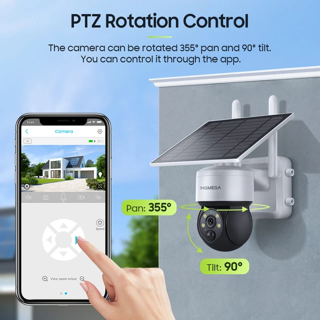 SHIWOJIA 5W 4G Solar Camera Wifi TUYA Smart Outdoor PIR Human Detection Wireless Surveillance Camera With Solar Panel 12000mAh 3
