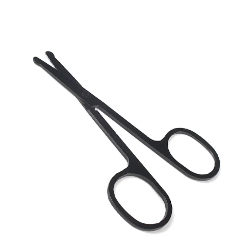 Nose Hair Scissors Lightweight Stainless Steel Pointed Round Head Beauty Trimmer Nose Hair Trimmer Ergonomics Nose Hair Cutter 5