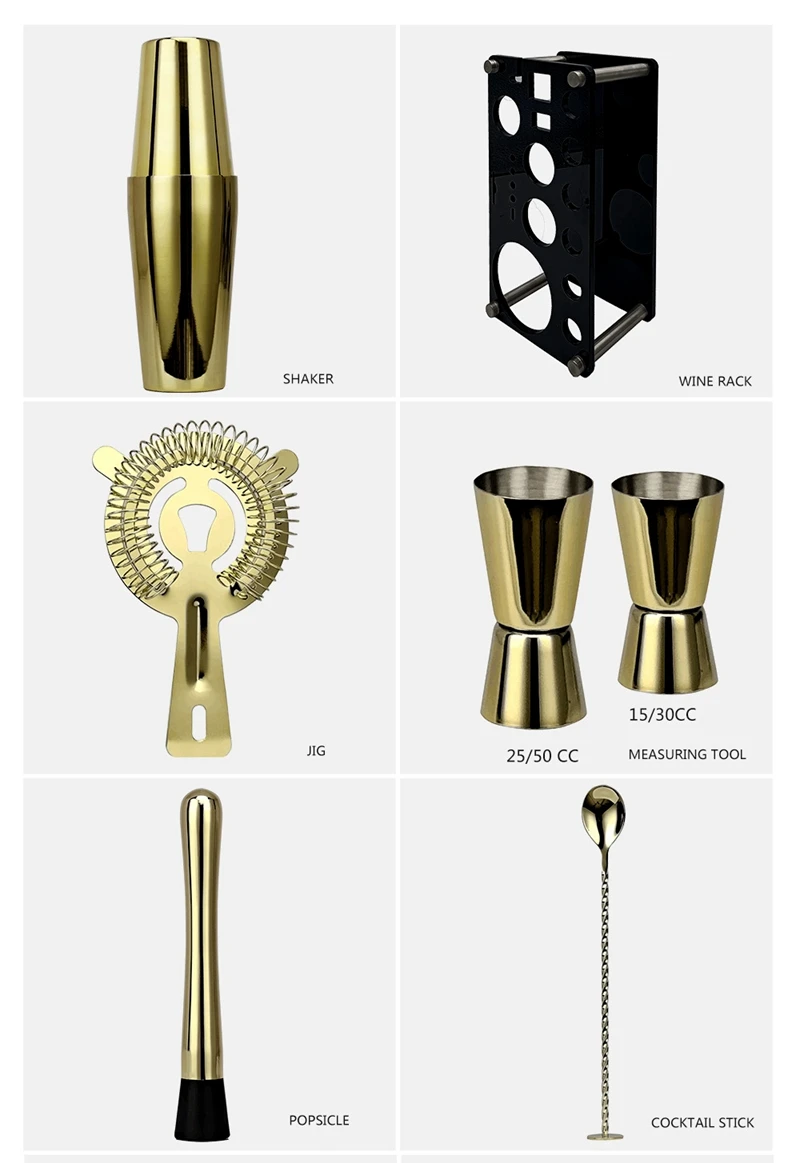 B Bonston 600700ml Kit De Mélangeur De Cocktail Professionnel