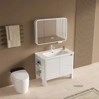 Smart Dressing Mirror Cabinet Creative Round Corner Bathroom Cabinets Luxury Home Furniture Wall-mounted Toilet Storage Cabinet 3
