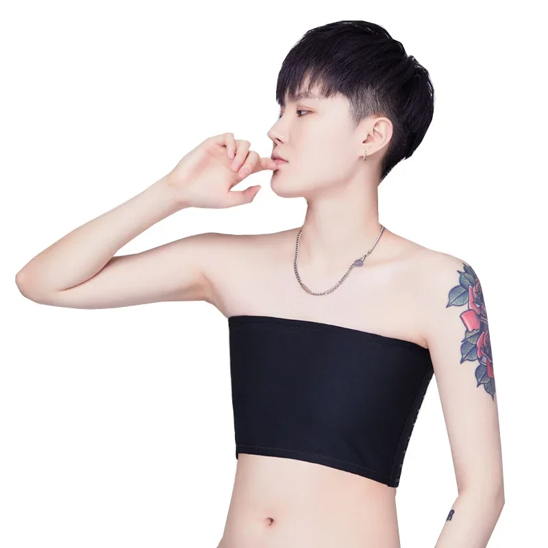 Chest Binder HaleyChan 3 Rows of Hook Mesh Breathable Plus Size Chest Binder for Tomboy Trans Lesbian Crossdresser FTM Corset Strapless Top