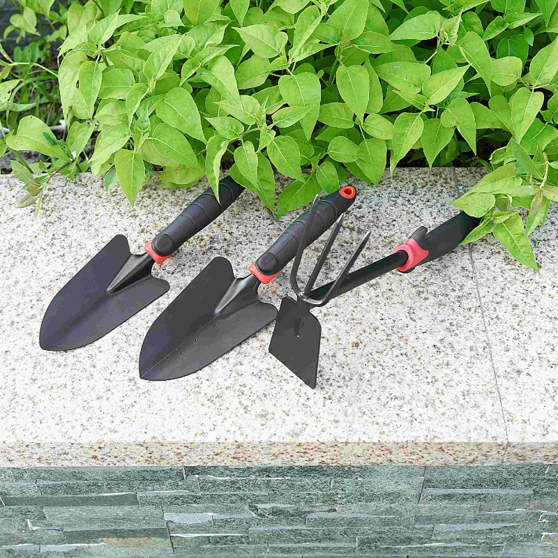 

3Pcs Mini Shovel Rake Set for Plants Bonsai Tools Garden Hand ature Planting Wooden Handle Spade