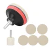 Car Windscreen Glass Scratch Remover 100g Cerium Oxide Powder Polishing Kit Wheels Set Polish Pads 2