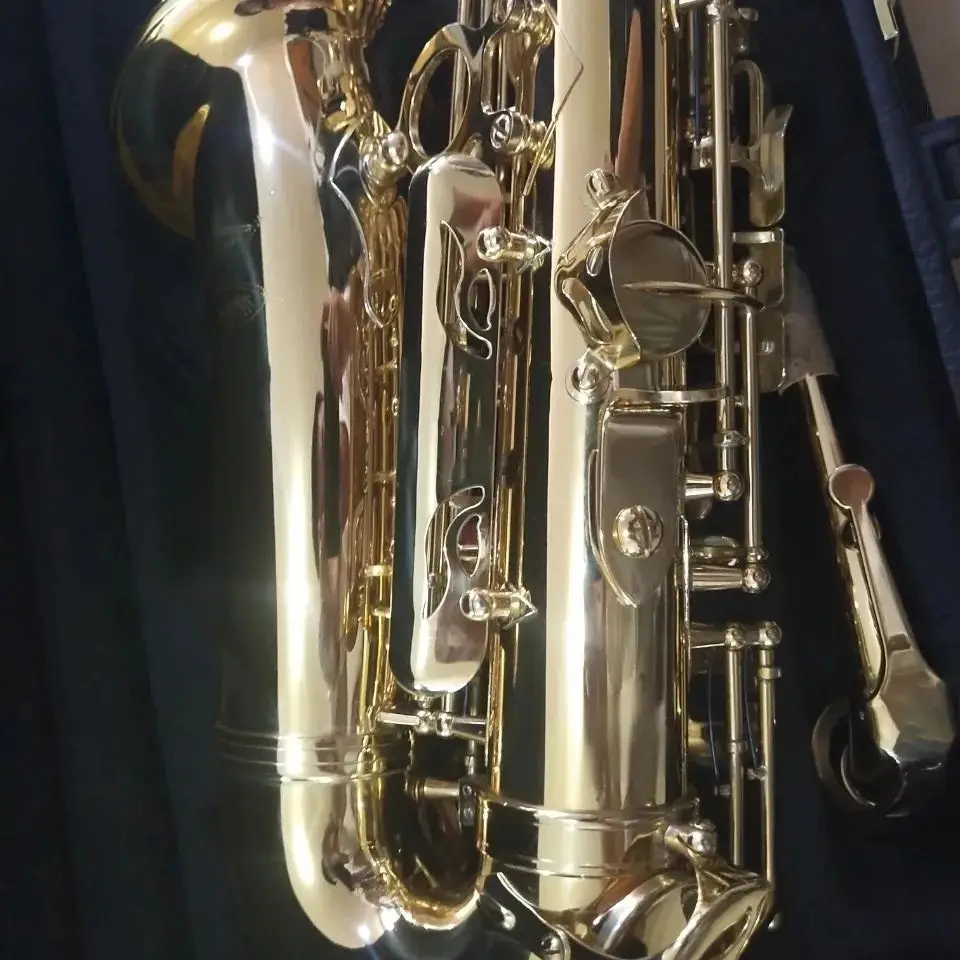 Gold-flat E-tone professional Alto sax brass gold-plated 901 original one-to-one alto saxophone professional-grade tone